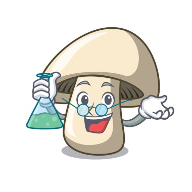 Profesör champignon mantar karakter karikatür