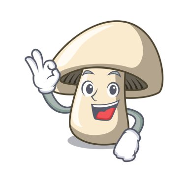 Tamam champignon mantar karakter karikatür