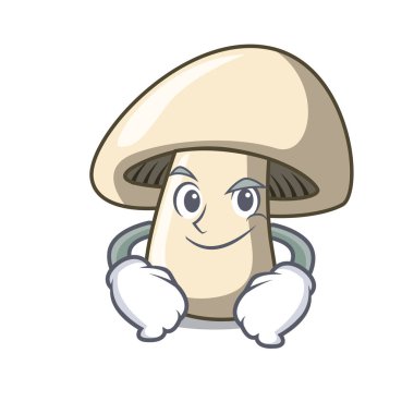 Smirking champignon mantar karakter karikatür