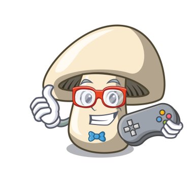 Oyun champignon mantar maskot çizgi film