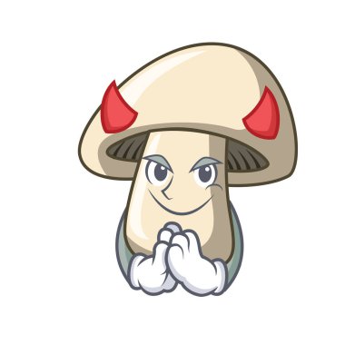 Şeytan champignon mantar maskot çizgi film