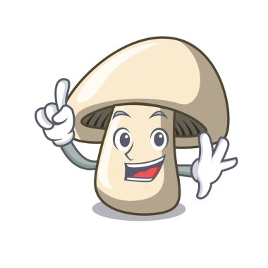 Parmak champignon mantar maskot çizgi film