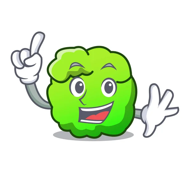 Finger shrub mascot cartoon style — Stock Vector