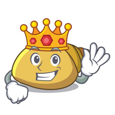 Kral yumuşakça kabuğu maskot çizgi film
