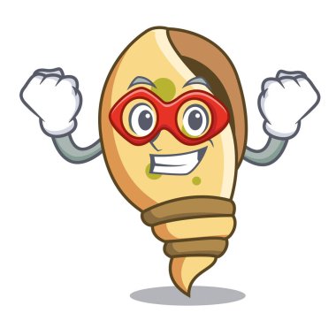 Süper kahraman deniz kabuğu karakter karikatür vektör çizim