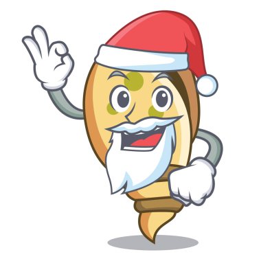 Santa deniz kabuğu maskot çizgi film