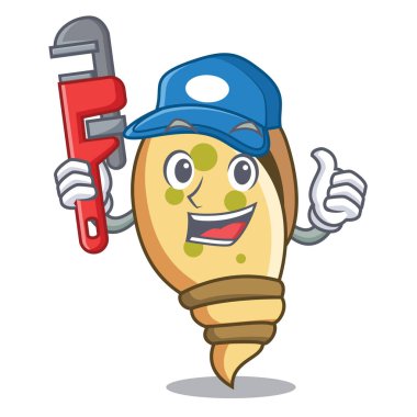 Tesisatçı deniz kabuğu maskot çizgi film