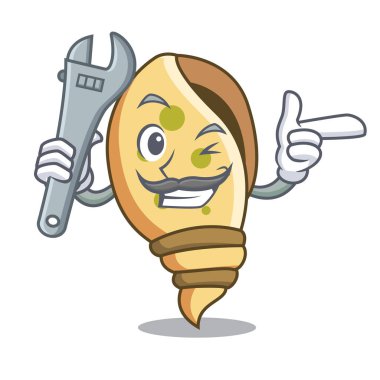 Mekanik deniz kabuğu maskot çizgi film