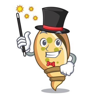 Sihirbaz deniz kabuğu maskot çizgi film