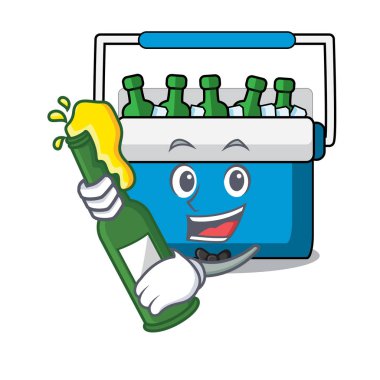 Bira dondurucu çanta maskot karikatür ile