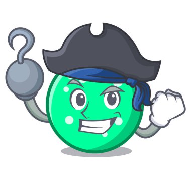 Korsan daire karakter karikatür tarzı