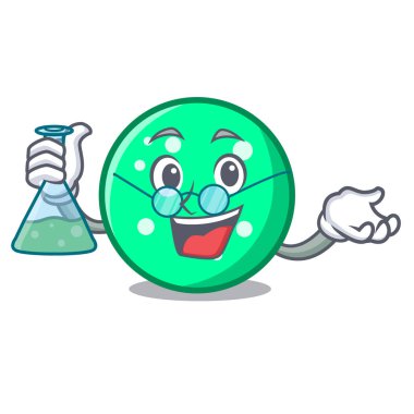 Profesör daire karakter karikatür tarzı