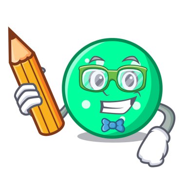 Öğrenci daire karakter karikatür tarzı