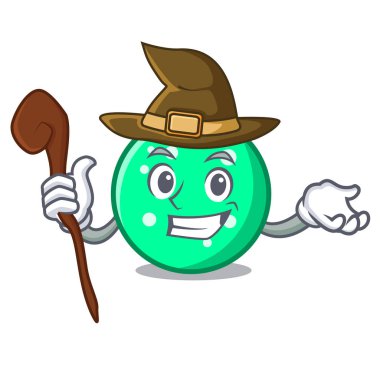 Cadı daire maskot karikatür tarzı