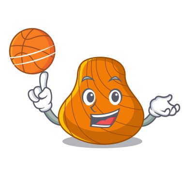 Basketbol sert kabuk karakter karikatür ile
