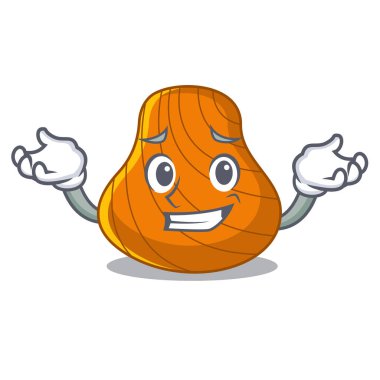 Sert kabuklu karakter karikatür sırıtarak