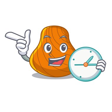 Saat sert kabuk karakter karikatür ile