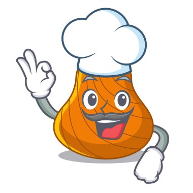 Şef sert kabuk karakter karikatür