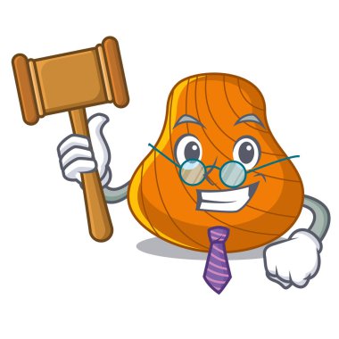 Yargıç sert kabuklu maskot çizgi film