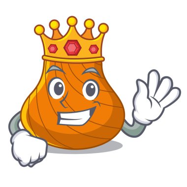Kral sert kabuklu maskot çizgi film