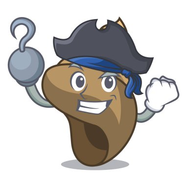 Korsan sarmal kabuk karakter karikatür vektör çizim