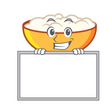 Yönetim Kurulu süzme peynir karakter karikatür vektör çizim ile sırıtarak