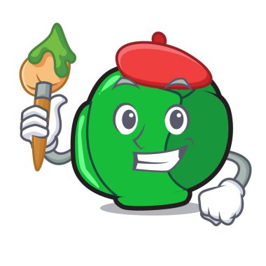 Sanatçı Brüksel karakter karikatür tarzı