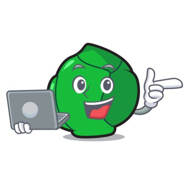 Dizüstü Brüksel karakter karikatür tarzı ile