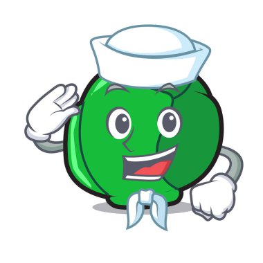 Denizci Brüksel karakter karikatür tarzı