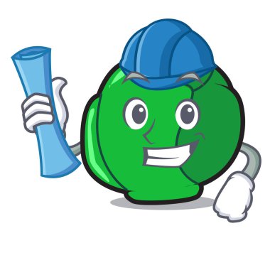 Mimar Brüksel karakter karikatür tarzı