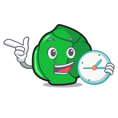 Saat Brüksel karakter karikatür tarzı ile