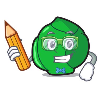 Öğrenci Brüksel karakter karikatür tarzı