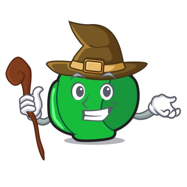 Cadı Brüksel maskot karikatür tarzı