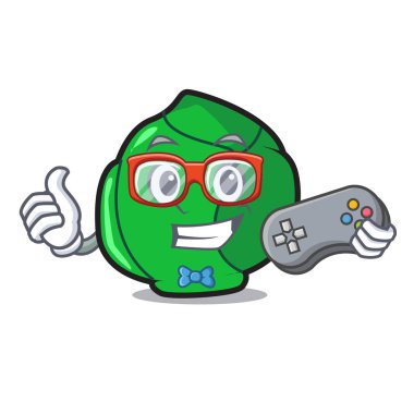 Oyun Brüksel maskot karikatür tarzı