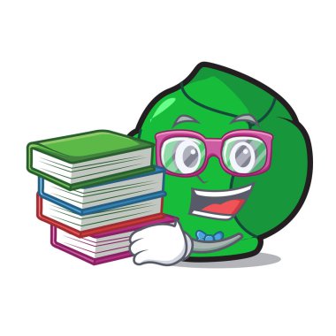 Öğrenci kitap Brüksel maskot karikatür tarzı ile