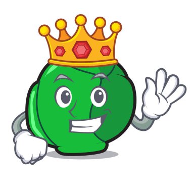 Kral Brüksel maskot karikatür tarzı