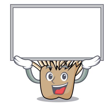 Yönetim Kurulu enoki mantar karakter karikatür vektör çizim kadar