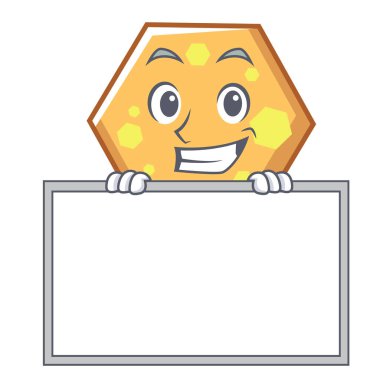 Yönetim Kurulu altıgen karakter karikatür tarzı vektör çizim ile sırıtarak