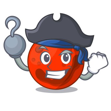Korsan mars gezegeni karakter karikatür vektör çizim