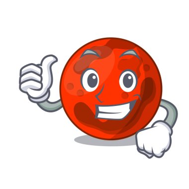 Mars gezegeni karakter karikatür vektör çizim yaşasın