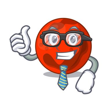 İşadamı mars gezegeni karakter karikatür vektör çizim