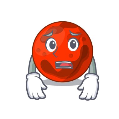 Yazık ki mars gezegeni maskot karikatür vektör çizim