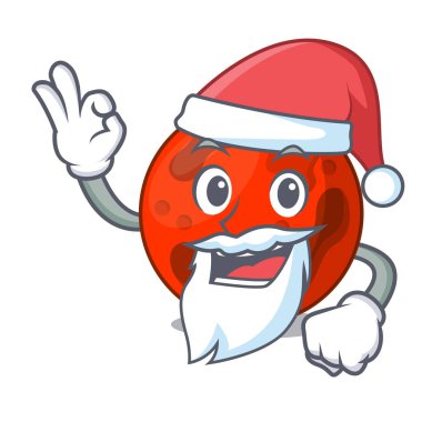 Santa mars gezegeni maskot çizgi film