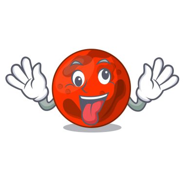 Deli mars gezegeni maskot çizgi film