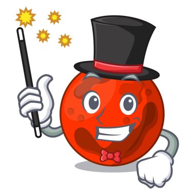 Sihirbaz mars gezegeni maskot çizgi film