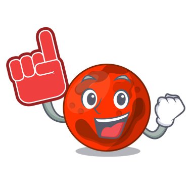 Köpük parmak mars gezegeni maskot çizgi film