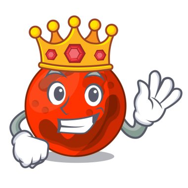 Kral mars gezegeni maskot çizgi film