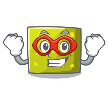 Süper kahraman kare karakter karikatür tarzı