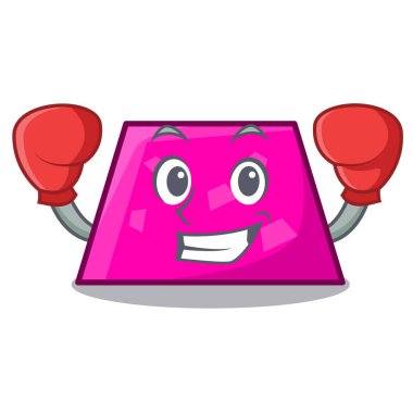 Boks trapez karakter karikatür tarzı vektör çizim