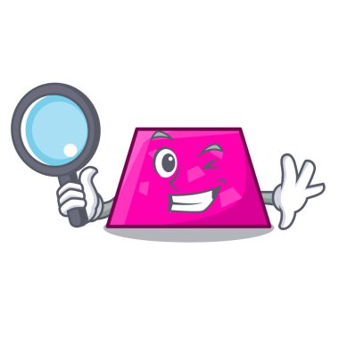 Dedektif trapez karakter karikatür tarzı